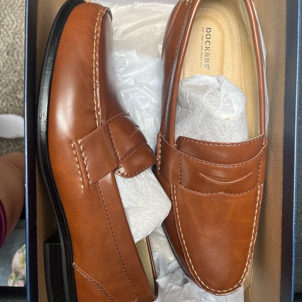 Dockers Men's Tan Leather Loafers